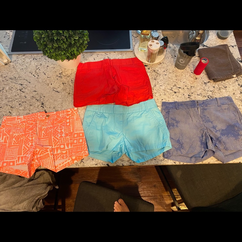 4 pair of J Crew shorts